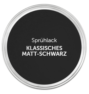 Alpina Feine Farben Sprühlack, Klassisches Matt-Schwarz, 400ml, 983749